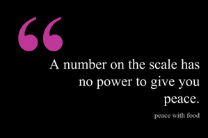 # on the scale can't give peace